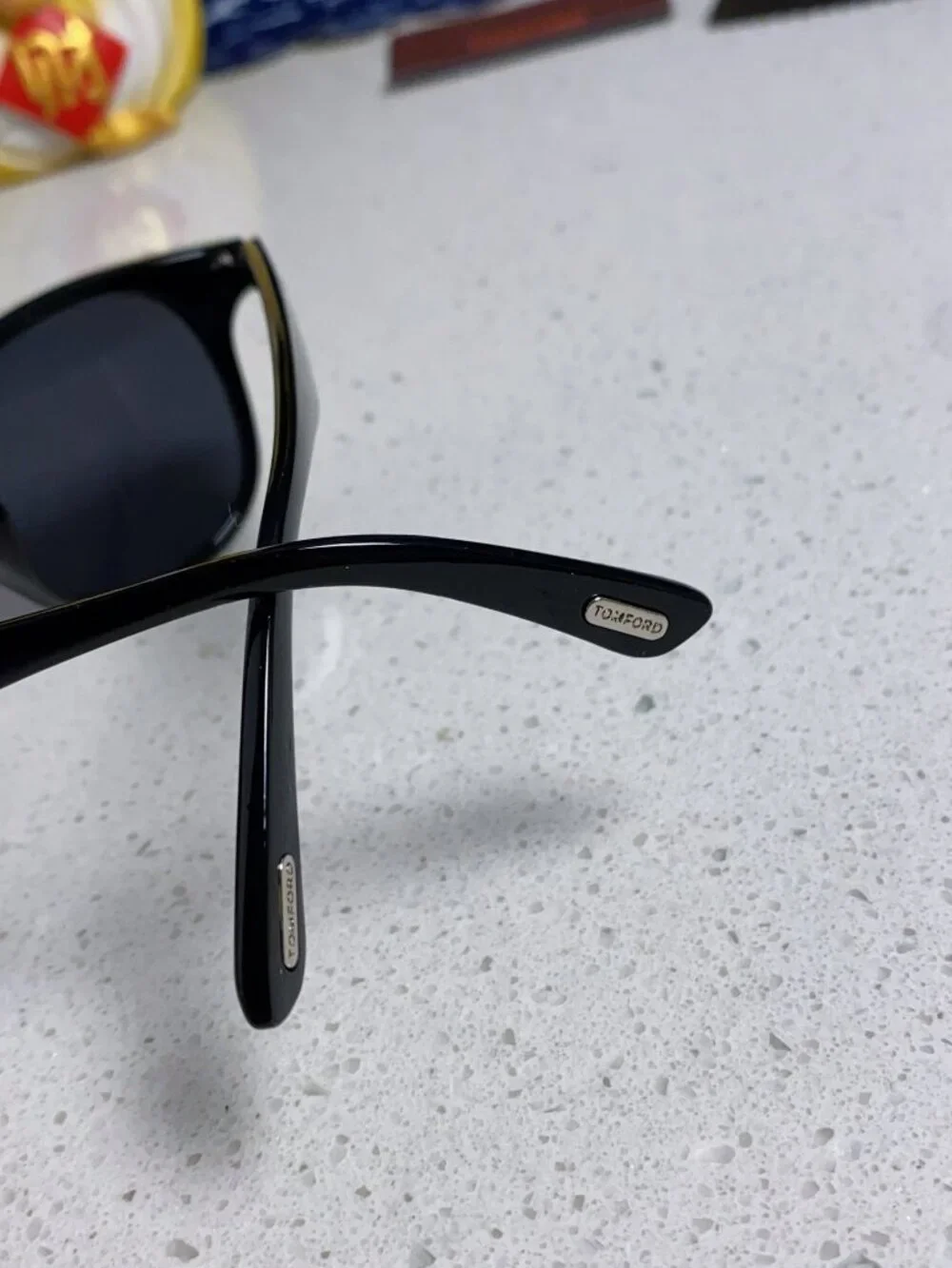 TOM FORD—Black-Frame, Black-Lens, Round-Square Sunglasses